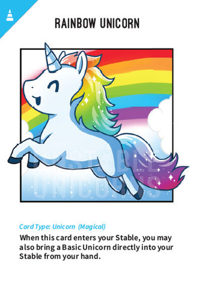 Rainbow Unicorn card