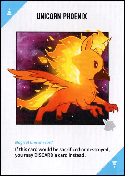 Unicorn Phoenix card